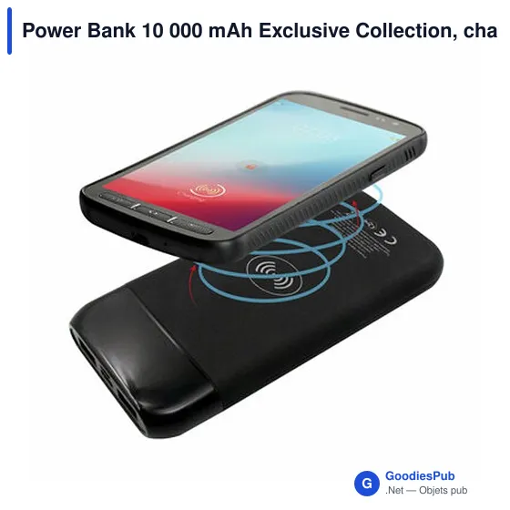 Chargeur sans fil personnalisable 10 000 mAh avec logo | Cory - Image 5
