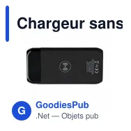 Chargeur sans fil personnalisable 10 000 mAh avec logo | Cory - Miniature 8