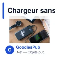 Chargeur sans fil personnalisable 10 000 mAh avec logo | Cory - Miniature 10