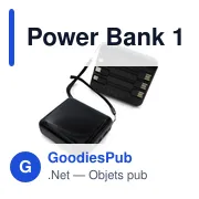 Power Bank personnalisable 10000 mAh avec logo | Tim - Miniature 2