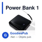Power Bank personnalisable 10000 mAh avec logo | Tim - Miniature 3