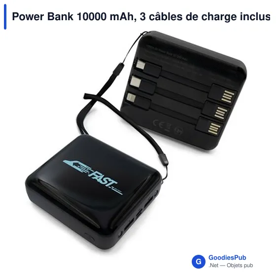 Power Bank personnalisable 10000 mAh avec logo | Tim - Image 6