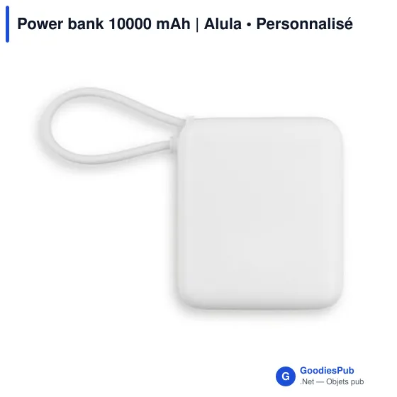 Power bank personnalisable 10000 mAh avec logo | Alula - Image 5
