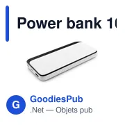 Power bank personnalisable 10000 mAh avec logo | Dejerius - Miniature 4