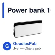 Power bank personnalisable 10000 mAh avec logo | Dejerius - Miniature 6