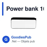 Power bank personnalisable 10000 mAh avec logo | Dejerius - Miniature 8