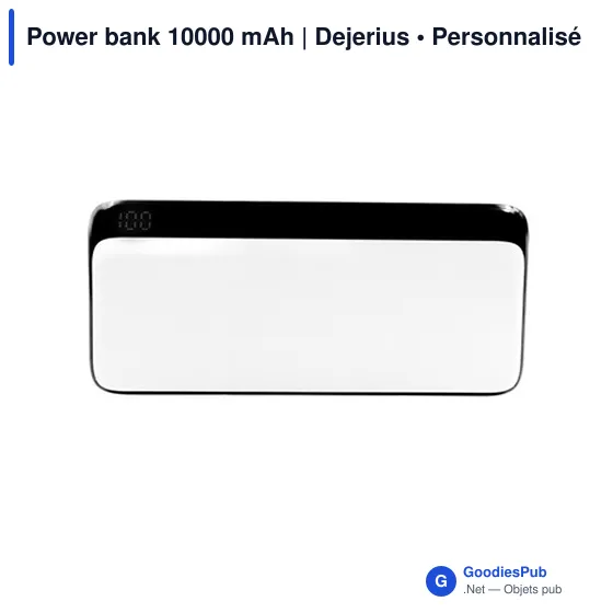 Power bank personnalisable 10000 mAh avec logo | Dejerius - Image 8