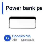 Power bank personnalisable 10000 mAh avec logo | Dejerius - Miniature 9