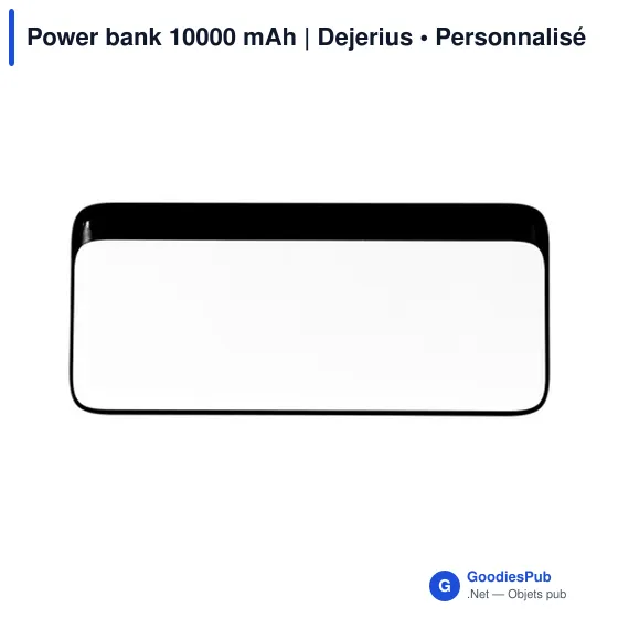 Power bank personnalisable 10000 mAh avec logo | Dejerius - Image 9