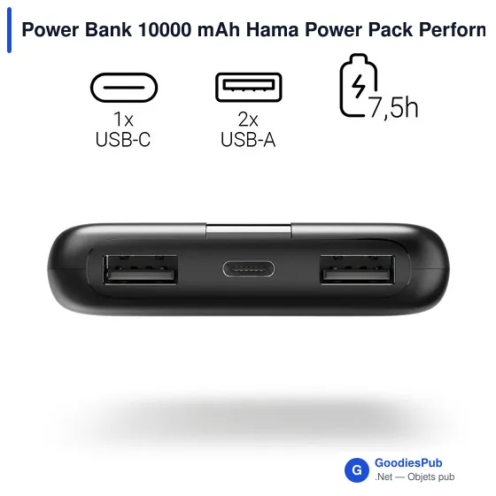 Power Bank 10000 mAh Hama Power Pack Performance - Image 9