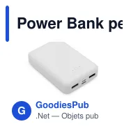 Power Bank personnalisable 10000 mAh avec logo | Hart - Miniature 1