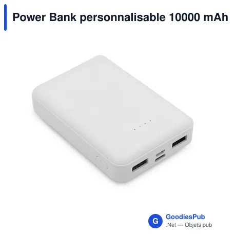 Power Bank personnalisable 10000 mAh avec logo | Hart