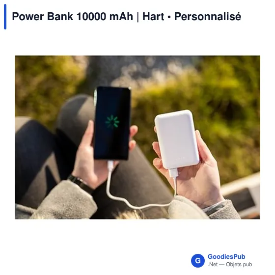Power Bank personnalisable 10000 mAh avec logo | Hart - Image 4