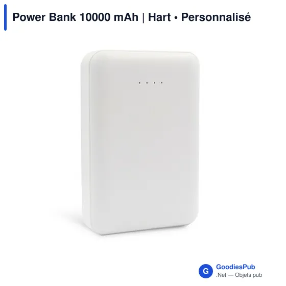 Power Bank personnalisable 10000 mAh avec logo | Hart - Image 6
