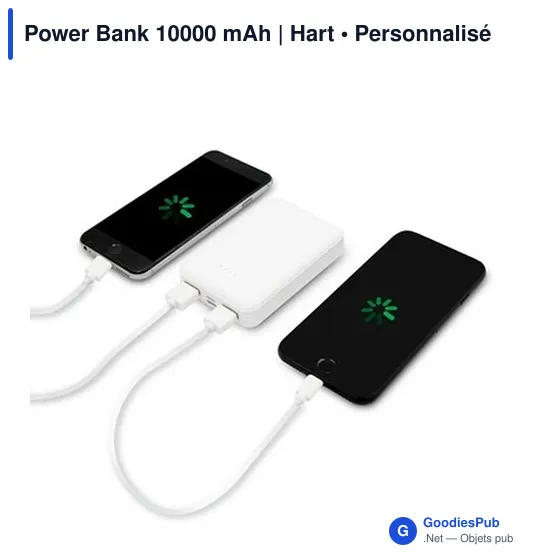 Power Bank personnalisable 10000 mAh avec logo | Hart - Image 7