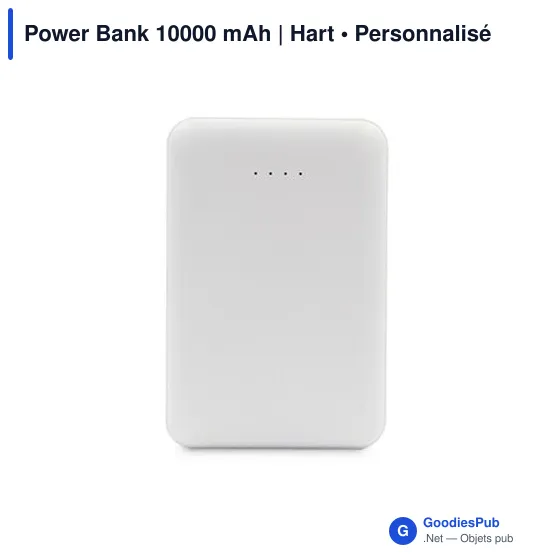 Power Bank personnalisable 10000 mAh avec logo | Hart - Image 8