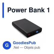 Power Bank personnalisable 10000 mAh avec logo | Nils - Miniature 2