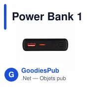 Power Bank personnalisable 10000 mAh avec logo | Nils - Miniature 4