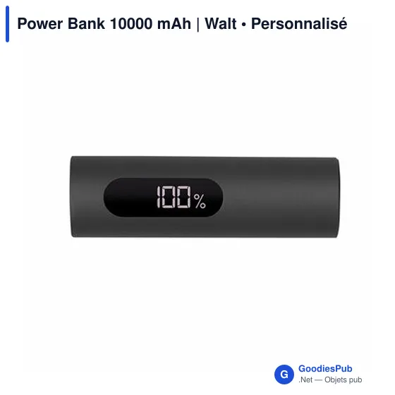 Power Bank personnalisable 10000 mAh avec logo | Walt - Image 12