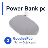 Power Bank personnalisable 10400 mAh avec logo - Air Gifts "pierre" - Miniature 3