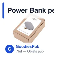 Power Bank personnalisable 10400 mAh avec logo - Air Gifts "pierre" - Miniature 4