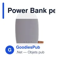 Power Bank personnalisable 10400 mAh avec logo - Air Gifts "pierre" - Miniature 5