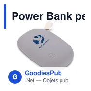 Power Bank personnalisable 10400 mAh avec logo - Air Gifts "pierre" - Miniature 7