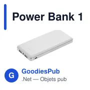Power Bank personnalisable 12000 mAh avec logo | Sawyer - Miniature 1