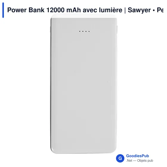 Power Bank personnalisable 12000 mAh avec logo | Sawyer - Image 11