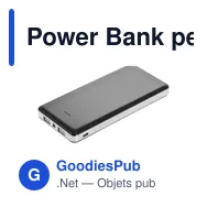 Power Bank personnalisable 12000 mAh avec logo | Sawyer - Miniature 12