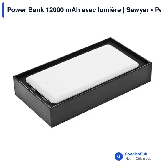 Power Bank personnalisable 12000 mAh avec logo | Sawyer - Image 7