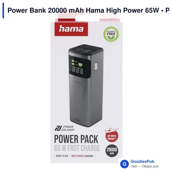 Power Bank 20000 mAh Hama High Power 65W - Image 7