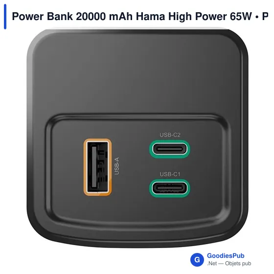 Power Bank 20000 mAh Hama High Power 65W - Image 8