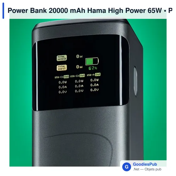 Power Bank 20000 mAh Hama High Power 65W - Image 9
