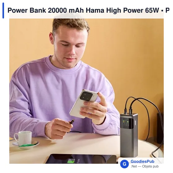 Power Bank 20000 mAh Hama High Power 65W - Image 10