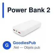 Power Bank personnalisable 20000 mAh avec logo | Kilian - Miniature 3