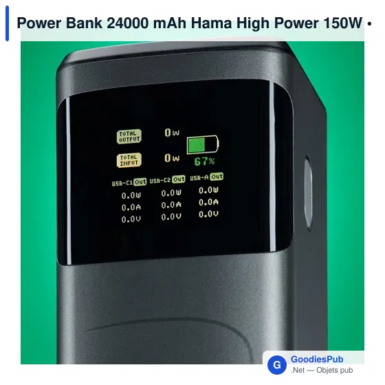 Power Bank 24000 mAh Hama High Power 150W - Image 9