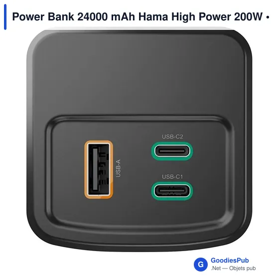 Power Bank 24000 mAh Hama High Power 200W - Image 6