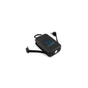 Variante noir - Power bank personnalisable 4000 mAh avec mousqueton et lampe 1W | Dimetriceavec logo