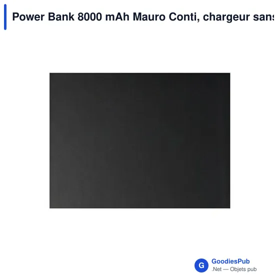 Power Bank personnalisable 8000 mAh avec logo - Mauro Conti - Image 11