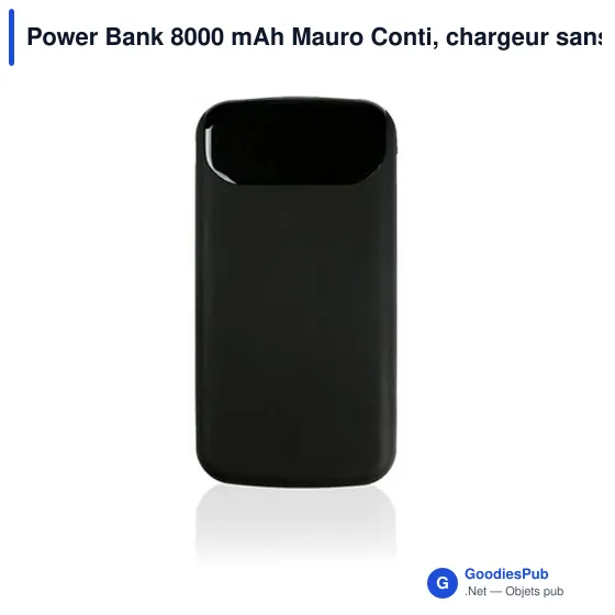 Power Bank personnalisable 8000 mAh avec logo - Mauro Conti - Image 6