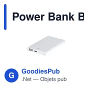 Batterie externe personnalisable Power Bank Backen avec logo - Miniature 1