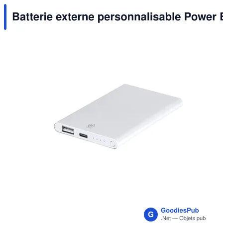 Batterie externe personnalisable Power Bank Backen avec logo