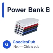 Batterie externe personnalisable Power Bank Backen avec logo - Miniature 5