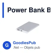 Batterie externe personnalisable Power Bank Backen avec logo - Miniature 7
