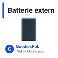 Batterie externe personnalisable Power Bank Backen avec logo - Miniature 10