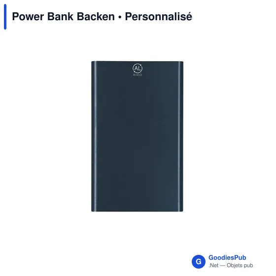 Batterie externe personnalisable Power Bank Backen avec logo - Image 10