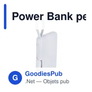 Power Bank personnalisable Brandin avec logo - Chargeur compact - Miniature 3