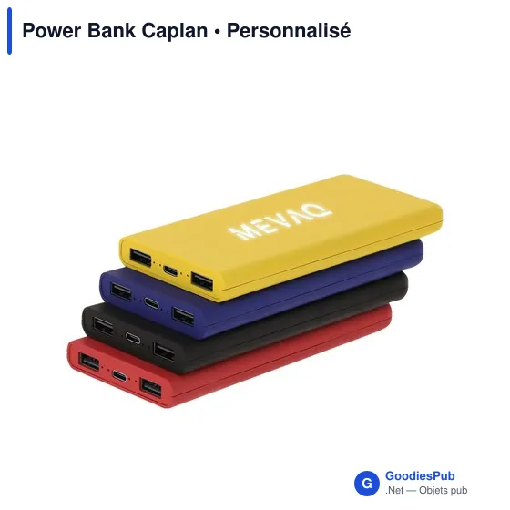 Power Bank personnalisable Caplan avec logo - Chargeur 5000 mAh - Image 4