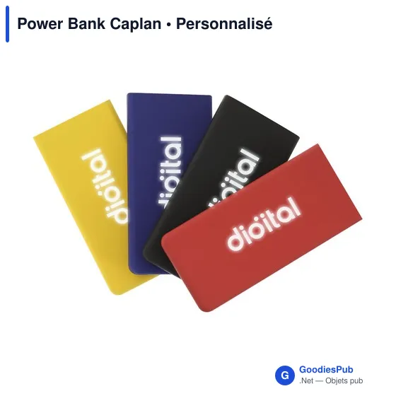 Power Bank personnalisable Caplan avec logo - Chargeur 5000 mAh - Image 5